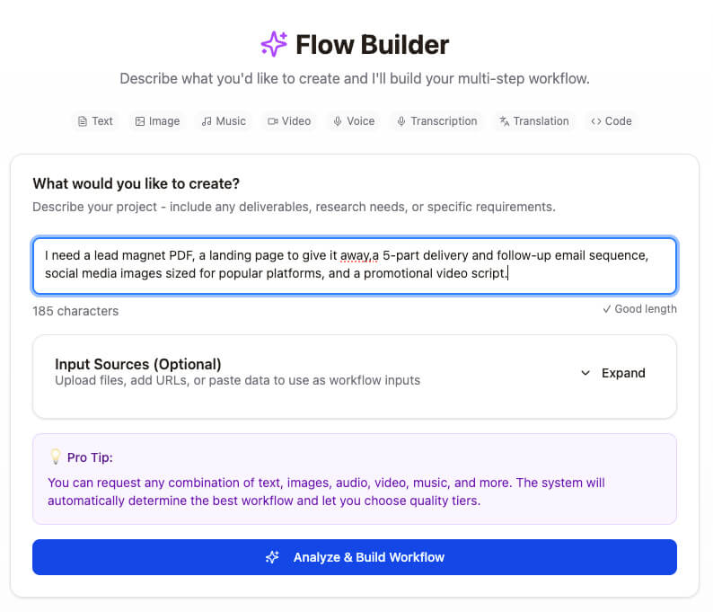 FlowFActor builder